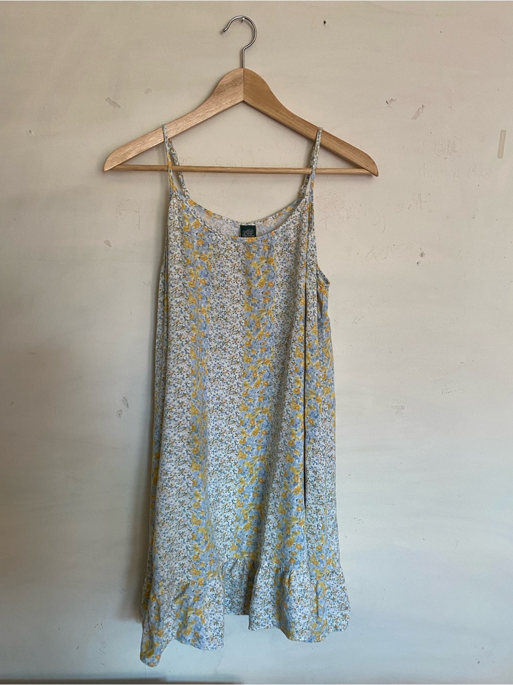 wild fable Yellow Floral Mini Slip Dress